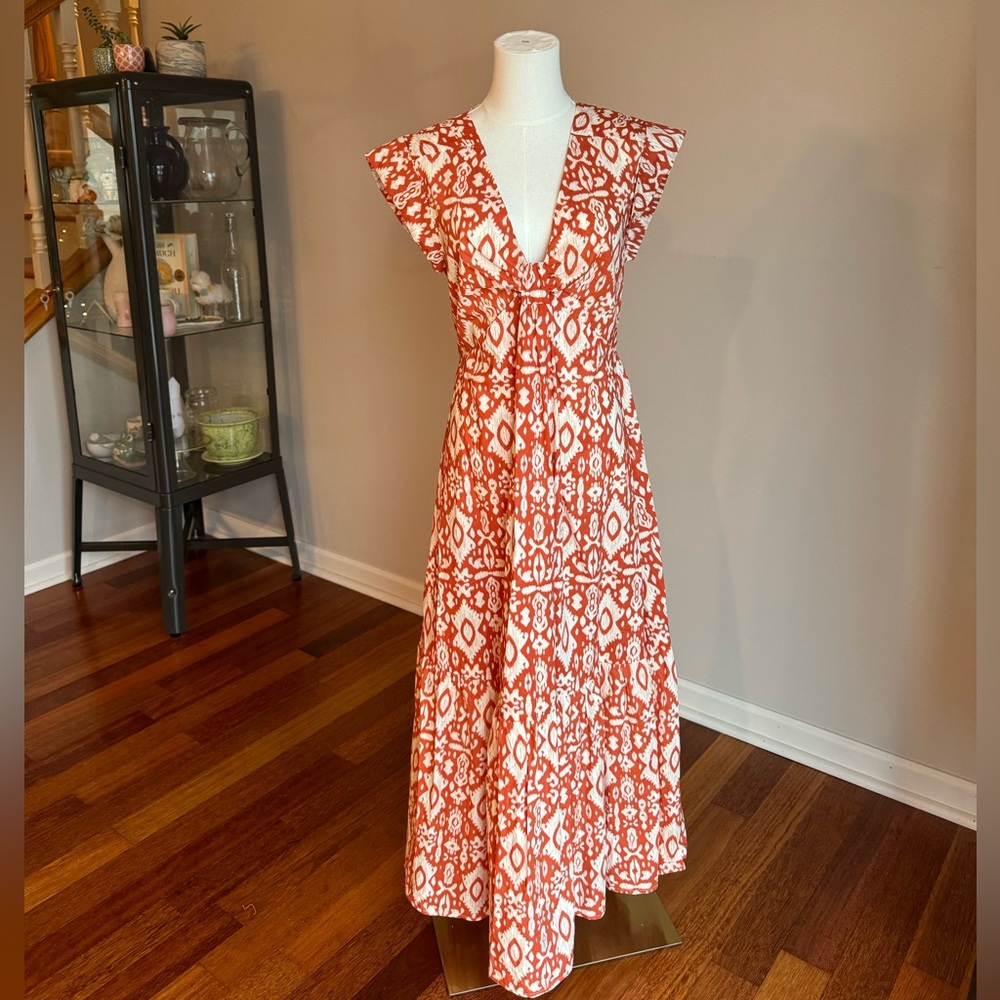NWT BB Dakota Emerson Tiered Dress Color: Ginger Size: M